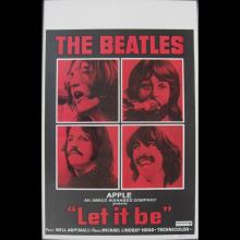 BELGIUM 1970 LET IT BE - BEATLES MOVIEPOSTER FILMPOSTER - pic 1