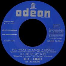 BILLY J. KRAMER WITH THE DAKOTAS - DO YOU WANT TO KNOW A SECRET ⁄ I'LL BE ON MY WAY ⁄BAD TO ME ⁄ I CALL YOUR NAME - DSOE 16.556  - pic 3