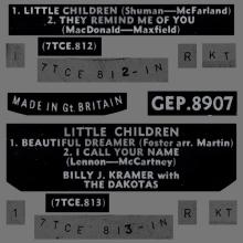 BILLY J. KRAMER WITH THE DAKOTAS - I CALL YOUR NAME - GEP 8907 - UK - EP - pic 4
