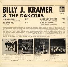 BILLY J. KRAMER WITH THE DAKOTAS - I'LL KEEP YOU SATISFIED ⁄ I'LL BE ON MY WAY - SOE 3753 - FRANCE - EP - pic 1