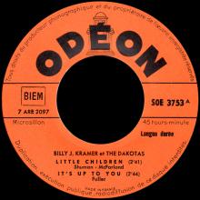 BILLY J. KRAMER WITH THE DAKOTAS - I'LL KEEP YOU SATISFIED ⁄ I'LL BE ON MY WAY - SOE 3753 - FRANCE - EP - pic 1