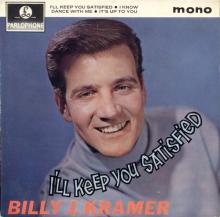 BILLY J. KRAMER WITH THE DAKOTAS - I'LL KEEP YOU SATISFIED - GEP 8895 - UK - EP - pic 1