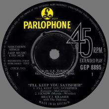 BILLY J. KRAMER WITH THE DAKOTAS - I'LL KEEP YOU SATISFIED - GEP 8895 - UK - EP - pic 3