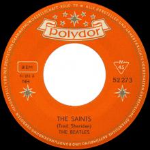 Beatles Discography Belgium 002 My Bonnie ⁄ The Saints - Polydor 52 273 A - Trad . - Type 2 - pic 1