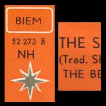 THE BEATLES DISCOGRAPHY BELGIUM 002 My Bonnie ⁄ The Saints - Polydor 52 273 A - Trad . - Type 2 - pic 8