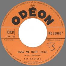Beatles Discography Belgium 017 Hold Me Tight ⁄ All My Loving MO 20005 Orange label - pic 1