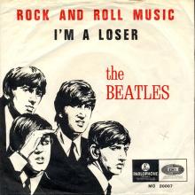 Beatles Discography Belgium 023 - a - b Rock And Roll Music ⁄ I'm A Loser MO 20007 - Green Label - pic 1