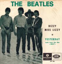THE BEATLES DISCOGRAPHY BELGIUM 035 - 036 - DIZZY MISS LIZZY / YESTERDAY - DP 563 - pic 1