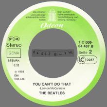 CAN'T BUY ME LOVE - YOU CAN'T DO THAT - 1976 / 1987 - 1C 006-04 467 - 2 - RECORDS - pic 12