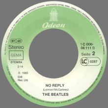 EIGHT DAYS A WEEK - NO REPLY - 1976 / 1987 - 1C 006-06 111 - 2 - RECORDS - pic 8
