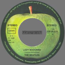 LADY MADONNA - THE INNER LIGHT - 1976 / 1987 - 1C 006-04 478 - 2 - RECORDS - pic 1