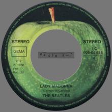 LADY MADONNA - THE INNER LIGHT - 1976 / 1987 - 1C 006-04 478 - 2 - RECORDS - pic 7
