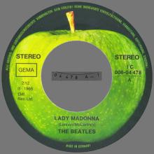 LADY MADONNA - THE INNER LIGHT - 1976 / 1987 - 1C 006-04 478 - 2 - RECORDS - pic 9