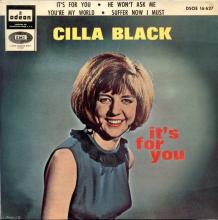 CILLA BLACK - IT'S FOR YOU - SPAIN - DSOE 16.627 - EP - A - pic 1