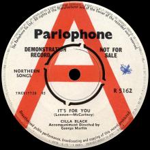 CILLA BLACK - IT'S FOR YOU - UK - R 5162 - PROMO - pic 3
