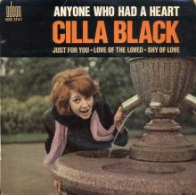 CILLA BLACK - LOVE OF THE LOVED - FRANCE - SOE 3747 - EP - pic 1