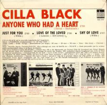 CILLA BLACK - LOVE OF THE LOVED - FRANCE - SOE 3747 - EP - pic 2