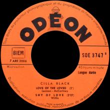 CILLA BLACK - LOVE OF THE LOVED - FRANCE - SOE 3747 - EP - pic 5