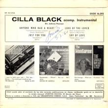 CILLA BLACK - LOVE OF THE LOVED - SPAIN - DSOE 16.592 - A - EP - pic 2
