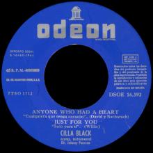 CILLA BLACK - LOVE OF THE LOVED - SPAIN - DSOE 16.592 - A - EP - pic 1