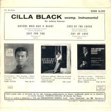 CILLA BLACK - LOVE OF THE LOVED - SPAIN - DSOE 16.592 - B - EP - pic 2