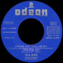 CILLA BLACK - LOVE OF THE LOVED - SPAIN - DSOE 16.592 - C - EP - pic 1
