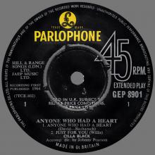 CILLA BLACK - LOVE OF THE LOVED - UK - GEP 8901 - EP - pic 1