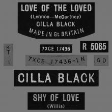 CILLA BLACK - LOVE OF THE LOVED - UK - R 5065 - CORRECT NAME CILLA - pic 4