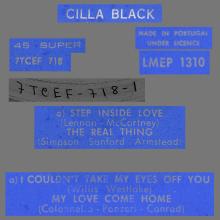 CILLA BLACK - STEP INSIDE LOVE - PORTUGAL - LMEP 1310 - EP - pic 4