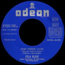 CILLA BLACK - STEP INSIDE LOVE - SPAIN - DSOL 66.091 - pic 1