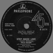 CILLA BLACK - STEP INSIDE LOVE - UK - R 5674 - pic 1
