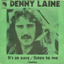 DENNY LAINE - IT'S SO EASY ⁄ LISTEN TO ME - I'M LOOKING FOR SOMEONE TO LOVE - ITALY - 3C 006-98233 - pic 1