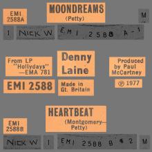 DENNY LAINE - MOONDREAMS - HARTBEAT - UK - EMI 2588 - pic 1