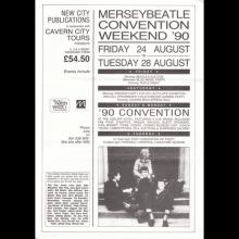 FANCLUB MAIL FLYER 1976 1987 LIVERPOOL BEATLES CONVENTION - ADELPHI HOTEL - pic 2