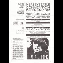 FANCLUB MAIL FLYER 1976 1987 LIVERPOOL BEATLES CONVENTION - ADELPHI HOTEL - pic 3