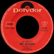 FRANCE THE BEATLES 45 POLYDOR - 1964 06 00 - POLYDOR 52 273 - MY BONNIE ⁄ WHEN THE SAINTS - pic 1