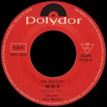 FRANCE THE BEATLES 45 POLYDOR - 1964 06 00 - POLYDOR 52 275 - CRY FOR A SHADOW ⁄ WHY - pic 1