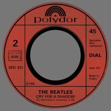 FRANCE THE BEATLES 45 POLYDOR - 1977 00 00 - POLYDOR 2041 611 - AIN'T SHE SWEET ⁄ CRY FOR A SHADOW - pic 1
