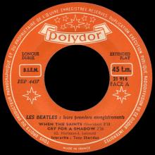 FRANCE THE BEATLES EP POLYDOR - 1964 03 00 - LES BEATLES - POLYDOR 21914 Médium - ORANGE STARS LABEL - pic 1
