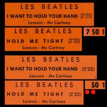 FRANCE THE BEATLES JUKE-BOX 45 - 1963 12 27 - B 2 - S0 10099 - I WANT TO HOLD YOUR HAND ⁄ HOLD ME TIGHT - pic 1