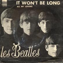 FRANCE THE BEATLES JUKE-BOX 45 - 1963 12 27 - C 1 - 7 S0 10100 - ALL MY LOVING ⁄ IT WON'T BE LONG - pic 1