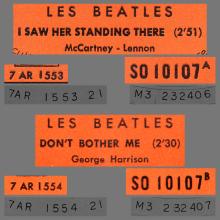 FRANCE THE BEATLES JUKE-BOX 45 - 1964 02 27 - A 1 - S0 I0I07 - I SAW HER STANDING THERE ⁄ DON'T BOTHER ME - pic 3