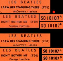 FRANCE THE BEATLES JUKE-BOX 45 - 1964 02 27 - A 1 - S0 I0I07 - I SAW HER STANDING THERE ⁄ DON'T BOTHER ME - pic 1