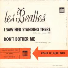 FRANCE THE BEATLES JUKE-BOX 45 - 1964 02 27 - A 2 - S0 10107 - I SAW HER STANDING THERE ⁄ DON'T BOTHER ME - pic 2