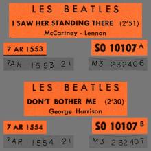 FRANCE THE BEATLES JUKE-BOX 45 - 1964 02 27 - A 2 - S0 10107 - I SAW HER STANDING THERE ⁄ DON'T BOTHER ME - pic 3
