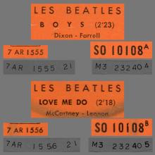 FRANCE THE BEATLES JUKE-BOX 45 - 1964 03 05 - A 1 - S0 10091 - BOYS ⁄ LOVE ME DO - pic 1