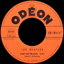 FRANCE THE BEATLES JUKE-BOX 45 - 1964 04 16 - A 1 - S0 10111 - CAN'T BUY ME LOVE ⁄ YOU CAN'T DO THAT - pic 5