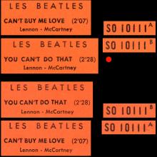 FRANCE THE BEATLES JUKE-BOX 45 - 1964 04 16 - A 1 - S0 10111 - CAN'T BUY ME LOVE ⁄ YOU CAN'T DO THAT - pic 4