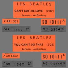 FRANCE THE BEATLES JUKE-BOX 45 - 1964 04 16 - A 2 - S0 10111 - CAN'T BUY ME LOVE ⁄ YOU CAN'T DO THAT - pic 3
