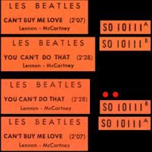 FRANCE THE BEATLES JUKE-BOX 45 - 1964 04 16 - A 2 - S0 10111 - CAN'T BUY ME LOVE ⁄ YOU CAN'T DO THAT - pic 4